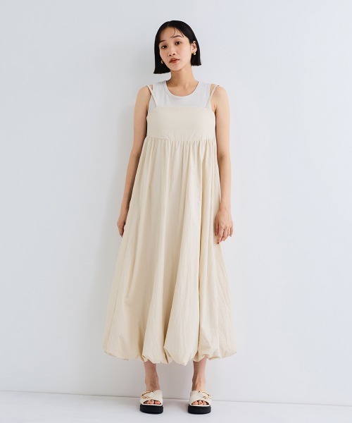 VICKY(ビッキー)の「バルーンキャミワンピース≪手洗い可能≫(ワンピース・レディース・アイボリー/ブラック/ブラウン・M)」の11枚目の写真