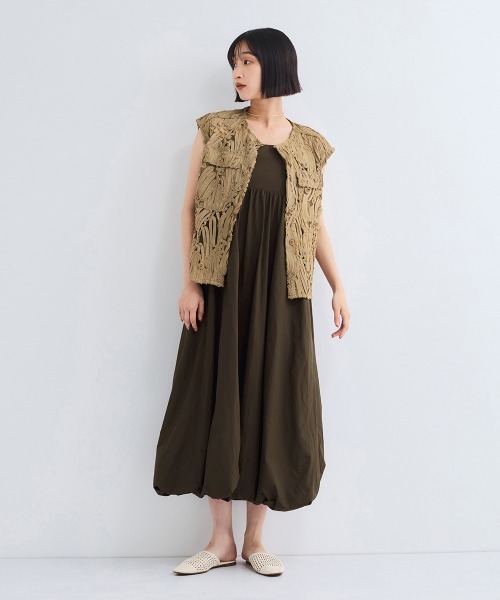 VICKY(ビッキー)の「バルーンキャミワンピース≪手洗い可能≫(ワンピース・レディース・アイボリー/ブラック/ブラウン・M)」の17枚目の写真