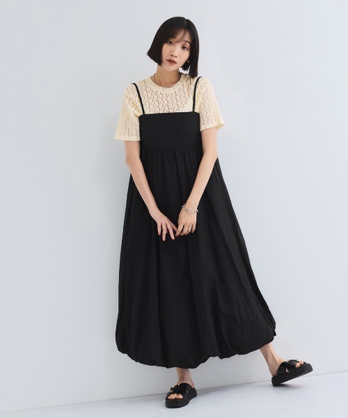 VICKY(ビッキー)の「バルーンキャミワンピース≪手洗い可能≫(ワンピース・レディース・アイボリー/ブラック/ブラウン・M)」の20枚目の写真