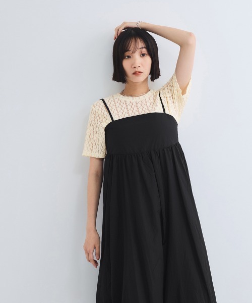 VICKY(ビッキー)の「バルーンキャミワンピース≪手洗い可能≫(ワンピース・レディース・アイボリー/ブラック/ブラウン・M)」の21枚目の写真