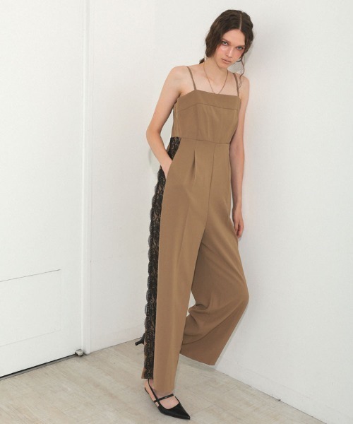 DONOBAN（ドノバン）の「【ANDRESD】side lace all in one dressサイドレースオールインワンドレス（ワンピース・レディース・グレイッシュベージュ/チャコール/ベージュ・S/M/L）」の10枚目の写真