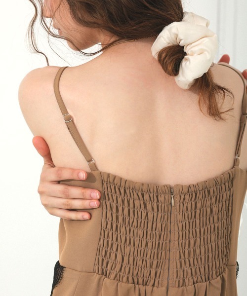 DONOBAN（ドノバン）の「【ANDRESD】side lace all in one dressサイドレースオールインワンドレス（ワンピース・レディース・グレイッシュベージュ/チャコール/ベージュ・S/M/L）」の11枚目の写真