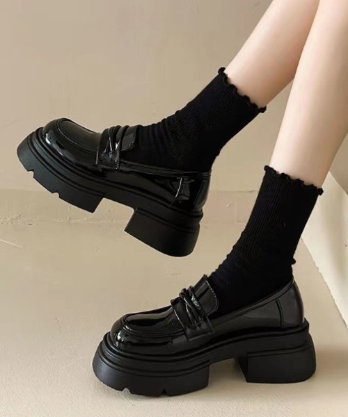 yuue' ( wear )（ユーイ）の「シンプル厚底ローファー（ローファー・レディース・ブラック系その他/ブラック・23.5cm/24.5cm/23.0cm/24.0cm）」の11枚目の写真