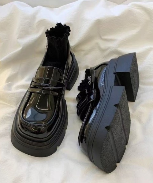 yuue' ( wear )（ユーイ）の「シンプル厚底ローファー（ローファー・レディース・ブラック系その他/ブラック・23.5cm/24.5cm/23.0cm/24.0cm）」の13枚目の写真