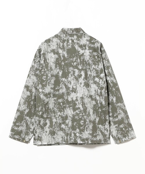 BEAMS PLUS(ビームスプラス)の「スーピマ ヘリンボーン プリント カバーオール(ブルゾン・メンズ・グレー/ブルー/オリーブ・L/M/S/XL)」の16枚目の写真