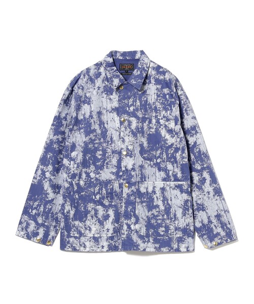 セール】スーピマ ヘリンボーン プリント カバーオール（ブルゾン