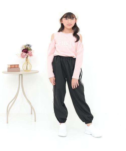 Bee des Bee（ビーデスビー）の「ラインリボン パラシュートパンツ（その他パンツ・キッズ・ブラック/ライトブルー/ピンク・100cm/130cm/150cm/160cm/120cm/110cm/140cm）」の11枚目の写真