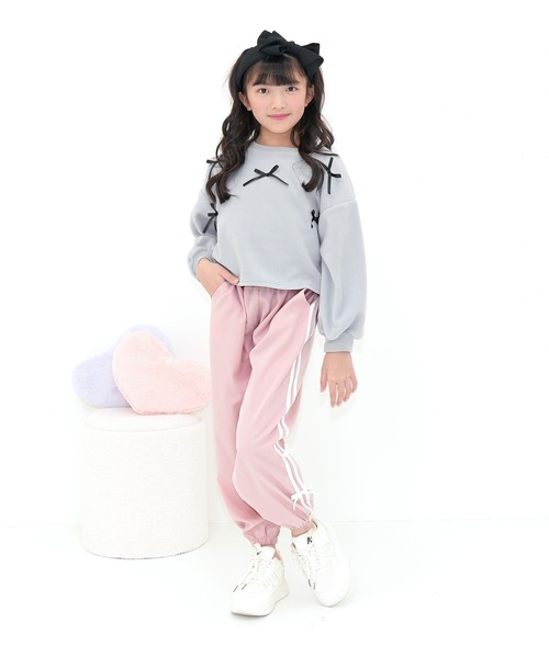 Bee des Bee（ビーデスビー）の「ラインリボン パラシュートパンツ（その他パンツ・キッズ・ブラック/ライトブルー/ピンク・100cm/130cm/150cm/160cm/120cm/110cm/140cm）」の21枚目の写真