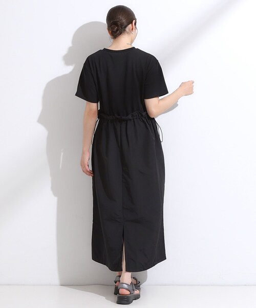 Cutie Blonde（キューティーブロンド）の「【S-LL】シルエットが変えられる ドッキングワンピース（ワンピース・レディース・ブラック/カーキ系3・04/03/02/01）」の5枚目の写真