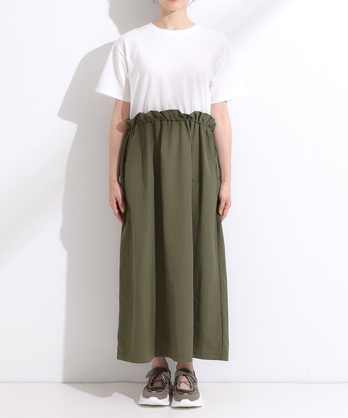 Cutie Blonde（キューティーブロンド）の「【S-LL】シルエットが変えられる ドッキングワンピース（ワンピース・レディース・ブラック/カーキ系3・04/03/02/01）」の11枚目の写真