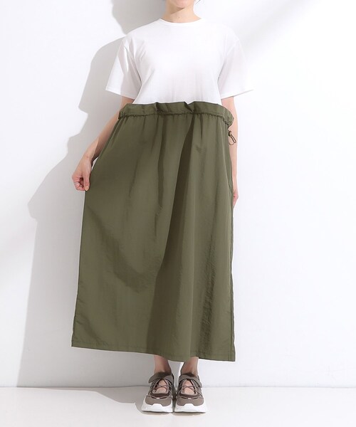 Cutie Blonde（キューティーブロンド）の「【S-LL】シルエットが変えられる ドッキングワンピース（ワンピース・レディース・ブラック/カーキ系3・04/03/02/01）」の19枚目の写真