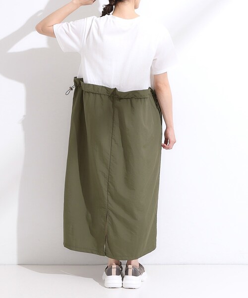 Cutie Blonde（キューティーブロンド）の「【S-LL】シルエットが変えられる ドッキングワンピース（ワンピース・レディース・ブラック/カーキ系3・04/03/02/01）」の20枚目の写真