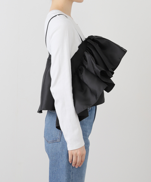 MARQUES ALMEIDA（マルケスアルメイダ）の「【MARQUES ALMEIDA/マルケスアルメイダ】FRONT FRILL TOP（シャツ/ブラウス・レディース・ブラック・FREE）」の18枚目の写真