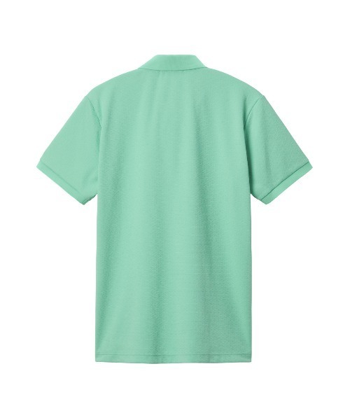 le coq sportif GOLF(ルコックスポルティフゴルフ)の「【le coq sportif GOLF】吸汗速乾/UVカットストレッチトライアングルジャガード半袖シャツ ゴルフウェア(ポロシャツ・メンズ・グリーン/ホワイト/ネイビー・L/XL/M/3L)」の6枚目の写真