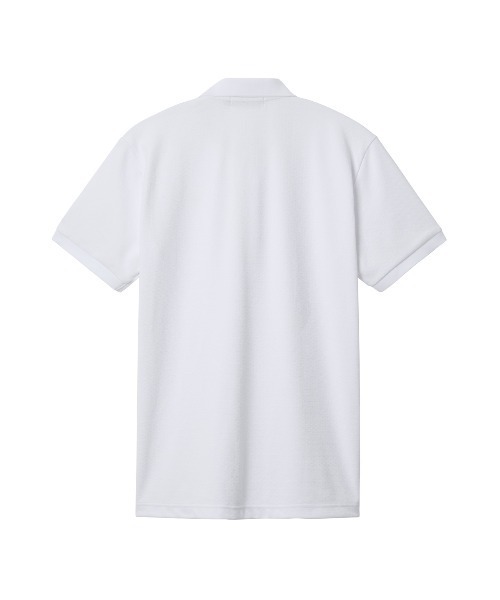 le coq sportif GOLF(ルコックスポルティフゴルフ)の「【le coq sportif GOLF】吸汗速乾/UVカットストレッチトライアングルジャガード半袖シャツ ゴルフウェア(ポロシャツ・メンズ・グリーン/ホワイト/ネイビー・L/XL/M/3L)」の4枚目の写真