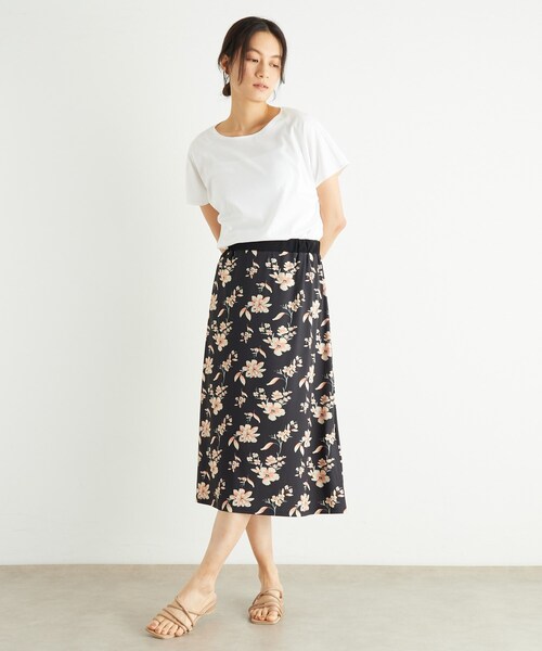 セール】【洗える／ジャージ素材／同柄アイテムあり】ミラ柄スカート