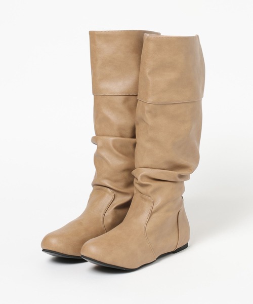 3.3 Field Trip （3.3フィールドトリップ）の「3.3 Field Trip／レザースラウチブーツ（ブーツ・レディース・ブラック/ベージュ・LARGE/MEDIUM）」の18枚目の写真