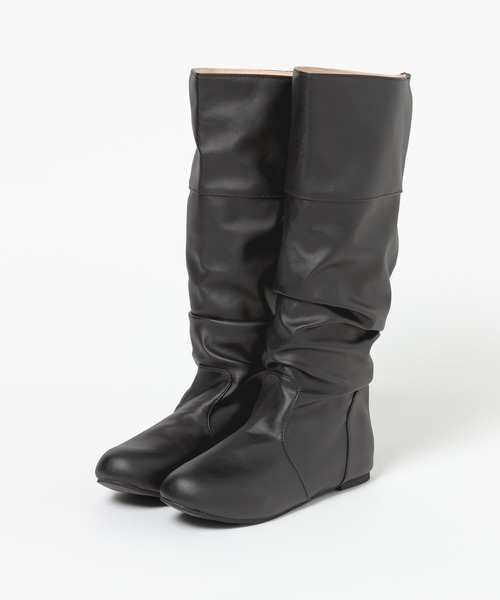 3.3 Field Trip （3.3フィールドトリップ）の「3.3 Field Trip／レザースラウチブーツ（ブーツ・レディース・ブラック/ベージュ・LARGE/MEDIUM）」の19枚目の写真