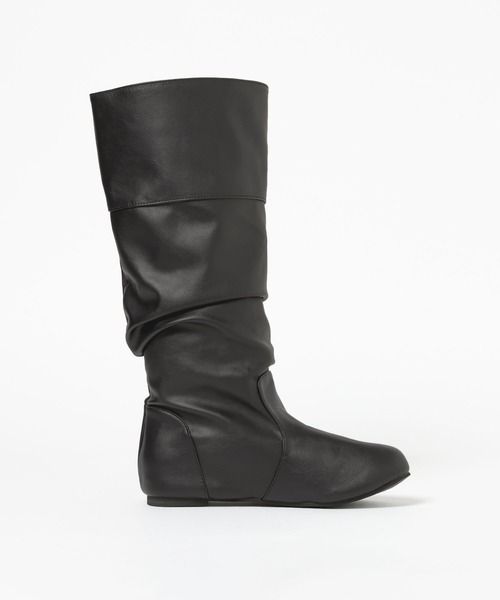 3.3 Field Trip （3.3フィールドトリップ）の「3.3 Field Trip／レザースラウチブーツ（ブーツ・レディース・ブラック/ベージュ・LARGE/MEDIUM）」の10枚目の写真