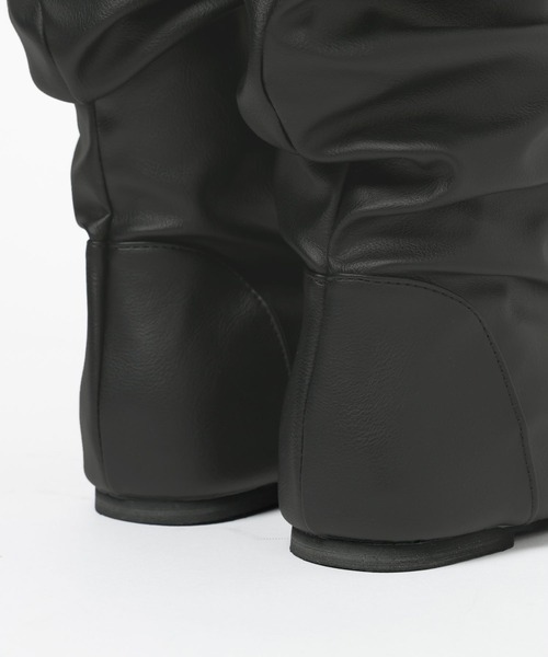 3.3 Field Trip （3.3フィールドトリップ）の「3.3 Field Trip／レザースラウチブーツ（ブーツ・レディース・ブラック/ベージュ・LARGE/MEDIUM）」の11枚目の写真