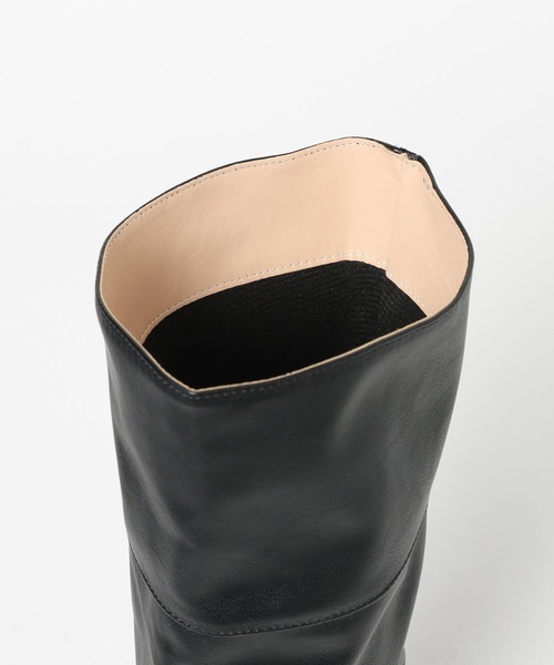 3.3 Field Trip （3.3フィールドトリップ）の「3.3 Field Trip／レザースラウチブーツ（ブーツ・レディース・ブラック/ベージュ・LARGE/MEDIUM）」の12枚目の写真