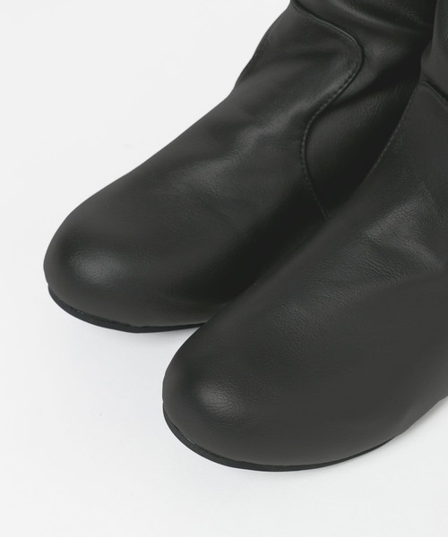 3.3 Field Trip （3.3フィールドトリップ）の「3.3 Field Trip／レザースラウチブーツ（ブーツ・レディース・ブラック/ベージュ・LARGE/MEDIUM）」の14枚目の写真