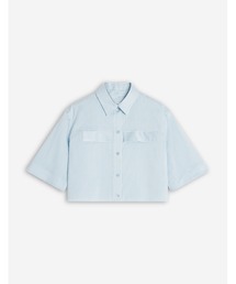 MAISON KITSUNÉ ストライプ半袖シャツ 38 極美品】メゾンキツネ MAISON KITSUNE ストライプシャツ 38