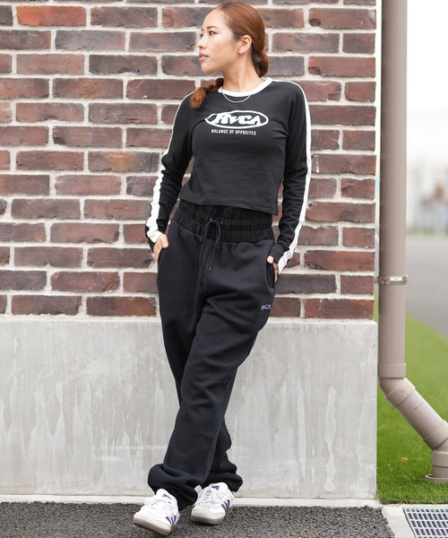 RVCA(ルーカ)の「RVCA/ルーカ BOXER SWEAT RVCA LONG PNT スウェットパンツ BF044-P70(その他パンツ・レディース・グレー/ブラック/ブラック系その他・M/S)」の7枚目の写真