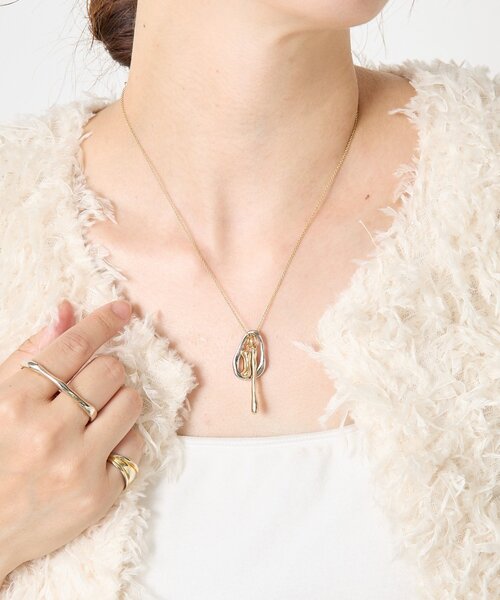 Jena espace merveilleux（ジェナ　エスパスメルヴェイユ）の「マルチチャームネックレス（リング・レディース・ゴールド/シルバー・FREE）」の5枚目の写真