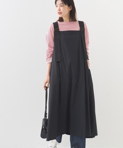 ナイロン リップストップワンピースジャンパースカート