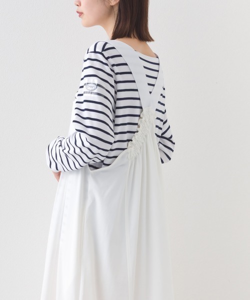 OMNES（オムネス）の「ナイロン リップストップワンピースジャンパースカート（ジャンパースカート・レディース・ホワイト/ベージュ/ブラック/カーキ・FREE）」の14枚目の写真