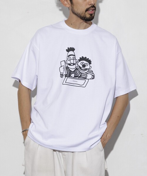 cotton pan（コットンパン）の「COTTON PAN/コットンパン ベストフレンズ フロントプリントTシャツ / CP25SS-FH007（Tシャツ/カットソー・メンズ・ブラック/ホワイト・M/L）」の2枚目の写真