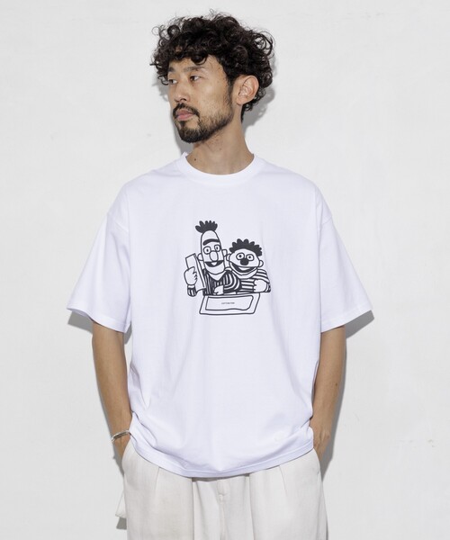 cotton pan（コットンパン）の「COTTON PAN/コットンパン ベストフレンズ フロントプリントTシャツ / CP25SS-FH007（Tシャツ/カットソー・メンズ・ブラック/ホワイト・M/L）」の3枚目の写真