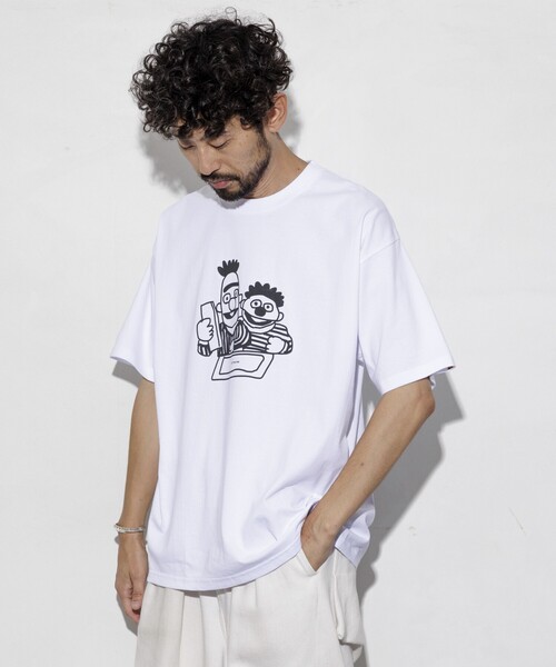 cotton pan（コットンパン）の「COTTON PAN/コットンパン ベストフレンズ フロントプリントTシャツ / CP25SS-FH007（Tシャツ/カットソー・メンズ・ブラック/ホワイト・M/L）」の5枚目の写真