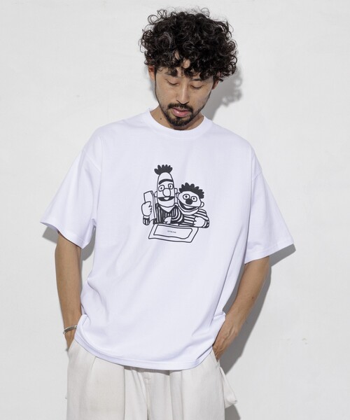 cotton pan（コットンパン）の「COTTON PAN/コットンパン ベストフレンズ フロントプリントTシャツ / CP25SS-FH007（Tシャツ/カットソー・メンズ・ブラック/ホワイト・M/L）」の10枚目の写真