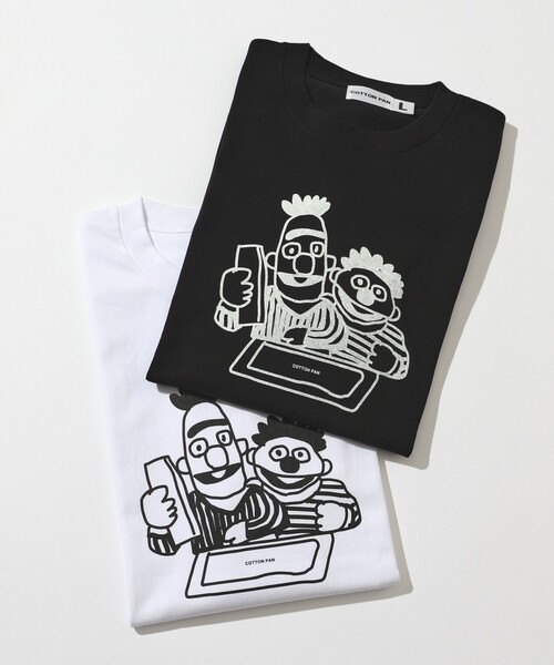 cotton pan（コットンパン）の「COTTON PAN/コットンパン ベストフレンズ フロントプリントTシャツ / CP25SS-FH007（Tシャツ/カットソー・メンズ・ブラック/ホワイト・M/L）」の11枚目の写真