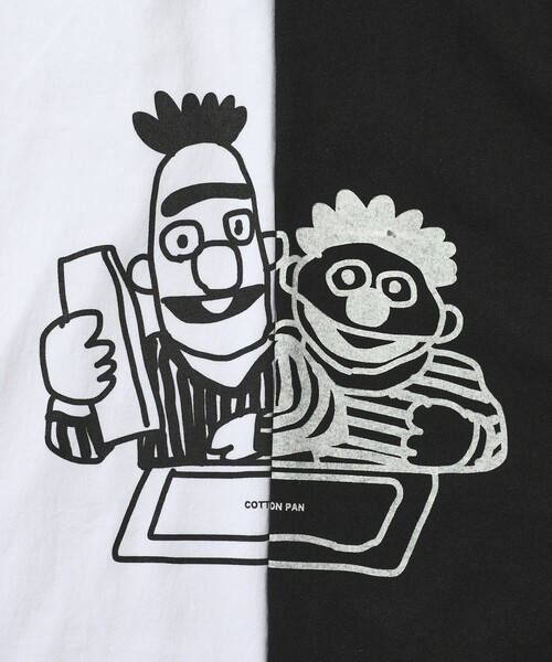 cotton pan（コットンパン）の「COTTON PAN/コットンパン ベストフレンズ フロントプリントTシャツ / CP25SS-FH007（Tシャツ/カットソー・メンズ・ブラック/ホワイト・M/L）」の13枚目の写真