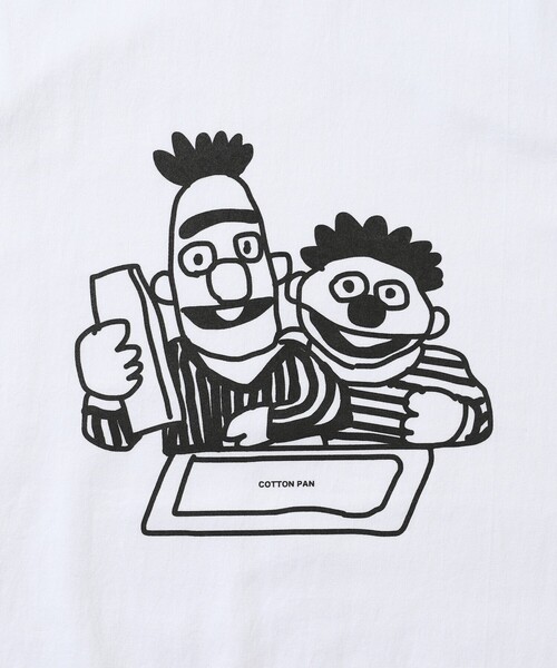 cotton pan（コットンパン）の「COTTON PAN/コットンパン ベストフレンズ フロントプリントTシャツ / CP25SS-FH007（Tシャツ/カットソー・メンズ・ブラック/ホワイト・M/L）」の15枚目の写真