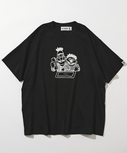 cotton pan（コットンパン）の「COTTON PAN/コットンパン ベストフレンズ フロントプリントTシャツ / CP25SS-FH007（Tシャツ/カットソー・メンズ・ブラック/ホワイト・M/L）」の17枚目の写真