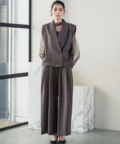 パンツドレス フォーマル セットアップ 3点セット パンツスーツ オフィス 通勤 結婚式 パーティー感恩会 二次会 XL ブラック 新品 XL 3点セット パンツセットアップ 結婚式 レディース ゆったり 3点