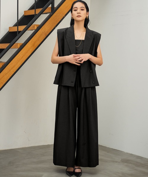 【3点セット】オケージョンドレス セットアップ 3点 パンツドレス 結婚式 オケージョンドレス