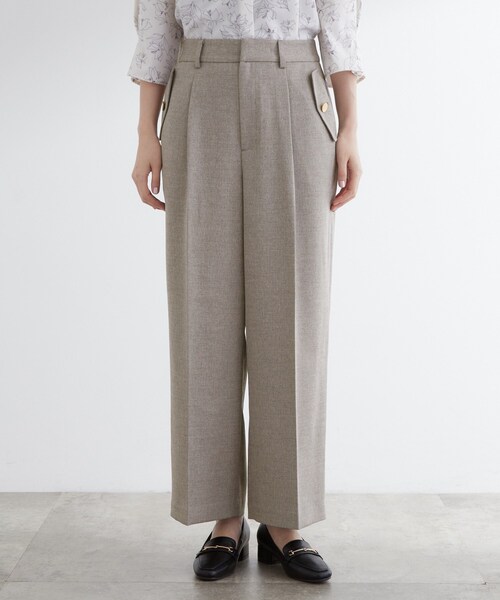 grove(グローブ)の「【洗える】着回し優秀!フラップポケットワイドパンツ(その他パンツ・レディース・ブラウン系/ブラック/チャコールグレー/グレー・03/02/01/05/04)」の21枚目の写真