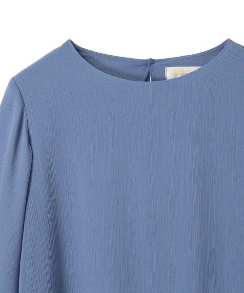 A/C DESIGN BY ALPHA CUBIC（エーシーデザインバイアルファキュービック）の「シアーケープスリーブプルオーバー（Tシャツ/カットソー・レディース・オフホワイト/ブルー/ブラック・M/L）」の5枚目の写真