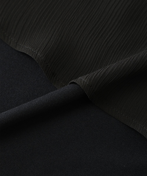 A/C DESIGN BY ALPHA CUBIC（エーシーデザインバイアルファキュービック）の「シアーケープスリーブプルオーバー（Tシャツ/カットソー・レディース・オフホワイト/ブルー/ブラック・M/L）」の9枚目の写真