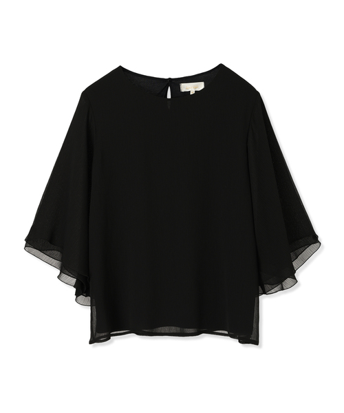 A/C DESIGN BY ALPHA CUBIC（エーシーデザインバイアルファキュービック）の「シアーケープスリーブプルオーバー（Tシャツ/カットソー・レディース・オフホワイト/ブルー/ブラック・M/L）」の11枚目の写真