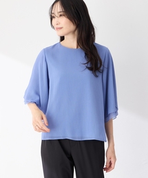 A/C DESIGN BY ALPHA CUBIC | シアーケープスリーブプルオーバー(Tシャツ/カットソー)