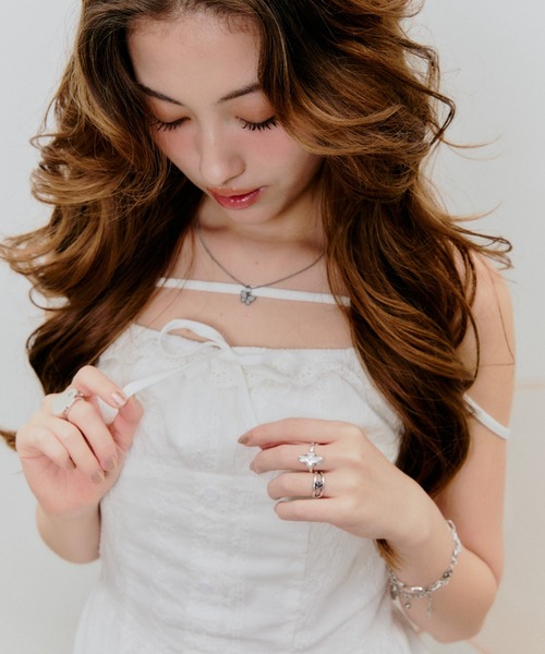 BLONDEY（ブロンディ）の「コットンレースリボンミニワンピース（ワンピース・レディース・ホワイト/ブラック・FREE）」の10枚目の写真