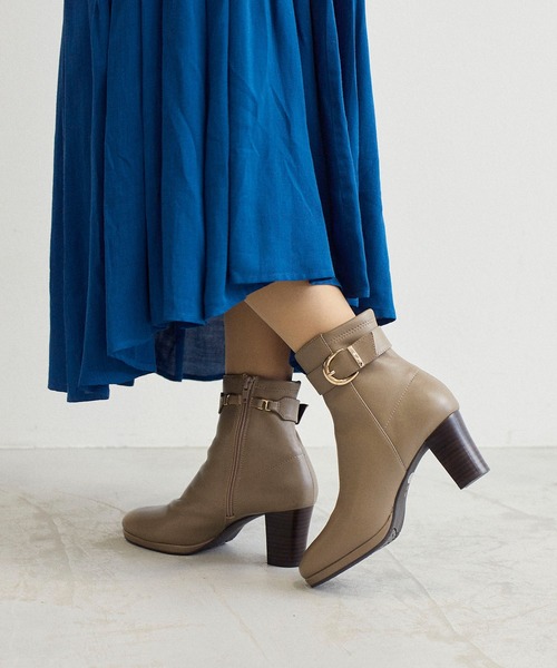 Riz raffinee(リズラフィーネ)の「【2WAY】ベルト付ストームショートブーツ(ブーツ・レディース・デザートカモ・22.5cm/23cm/23.5cm)」の1枚目の写真