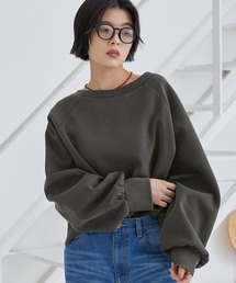 MONO-MART（モノマート）の「【選べる着丈】ピグメントボートネックオーバーサイズダンボールスウェット（スウェット）」