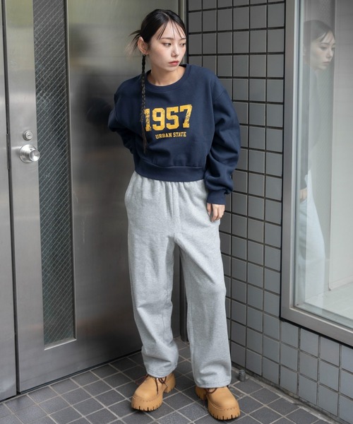 セール】WEGO/【25年秋冬新作】スウェットワイドパンツ（スウェット